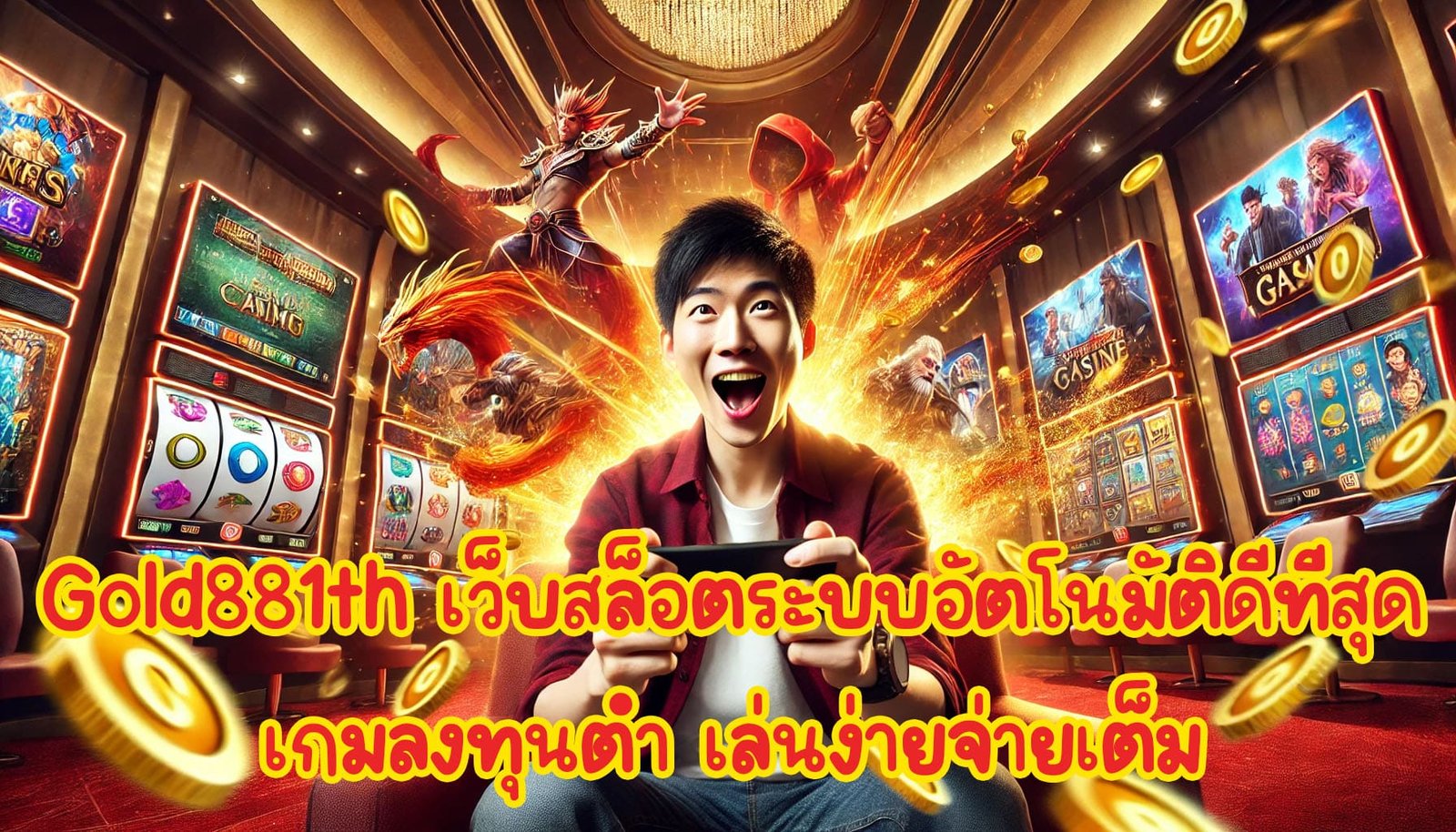 Gold881th เว็บสล็อตระบบอัตโนมัติดีที่สุด เกมลงทุนต่ำ พนันไม่จำกัด เล่นง่ายจ่ายเต็ม